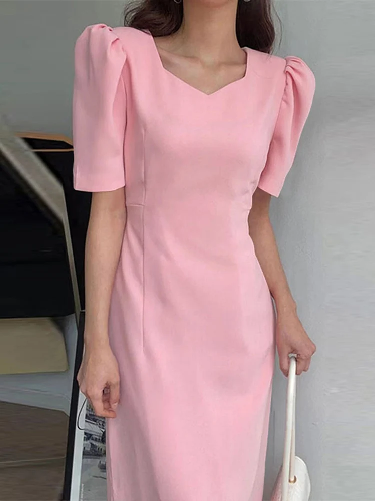 

Women Short Sleeve Mini Dress VONDA 2022 Sexy Square Collar Dress Beach Holiday Summer Sundress Elegant Party Vestido Robe Femme