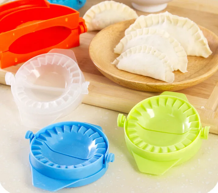 Кухонная ручная форма для пельменей цветная бытовая зажим