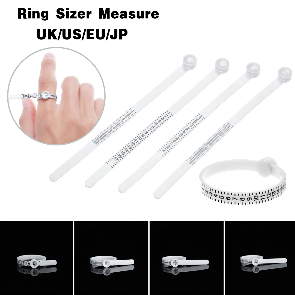 

High Quality Sizes A-Z UK/US/EU/JP With Magnifier Genuine Tester Ring Sizer Measure Finger Gauge Wedding Ring Band