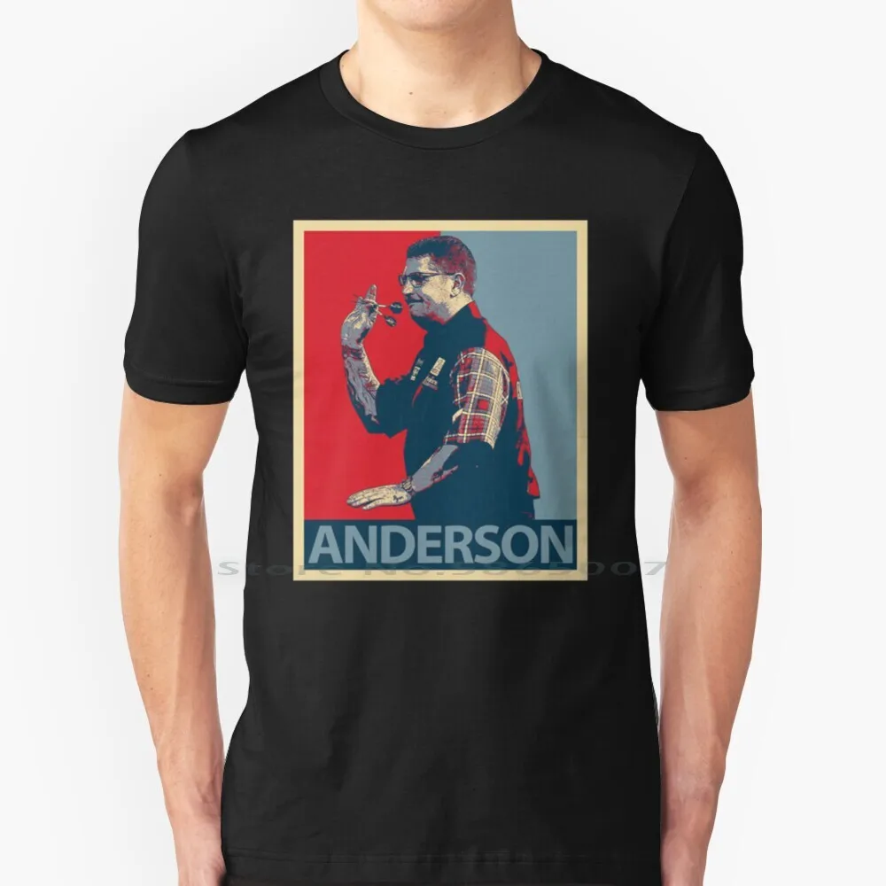 

Gary Anderson Vintage Artwork T Shirt 100% Cotton Gary Anderson Darts Team Anderson Darts Player Darts Unicorn Sport Bullet