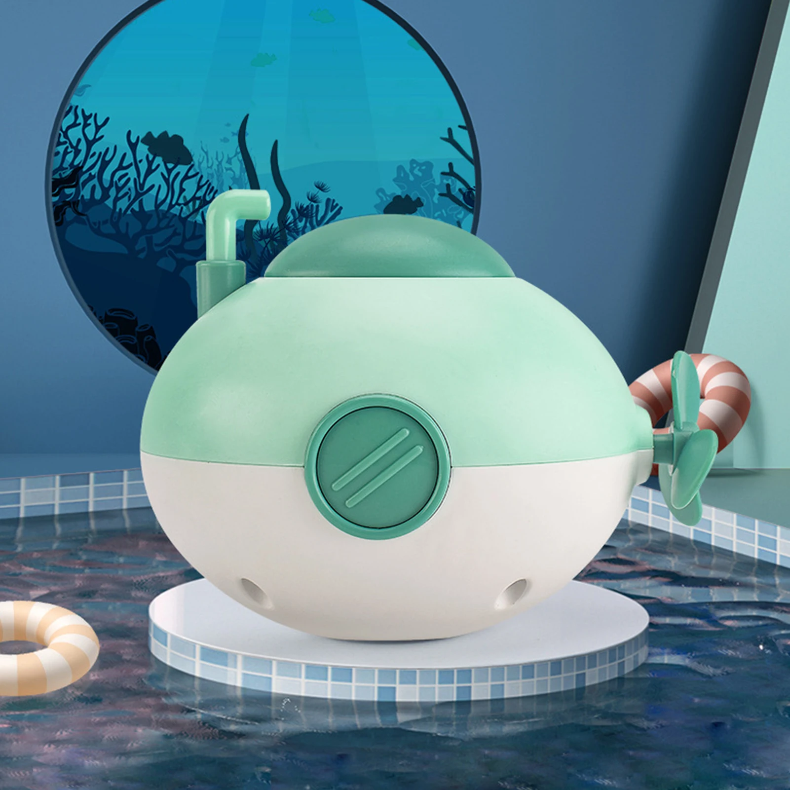 Bath Toy Baby Pool Toys Kids Baby Pool Toys Bath Toy Submarine Bath Toys For Toddlers Age 2-4 Wind Up Floating Bath Toys For