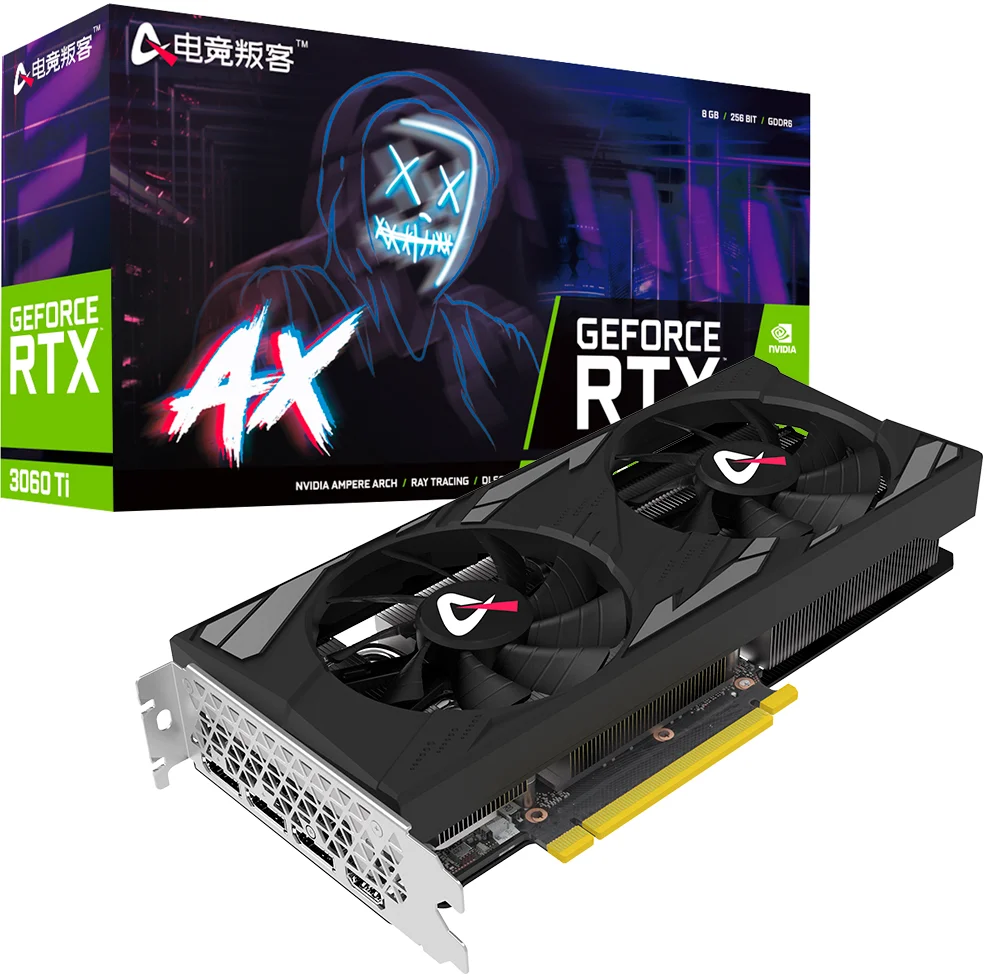 

Видеокарта RTX 3060ti 8G X2 без блокировки