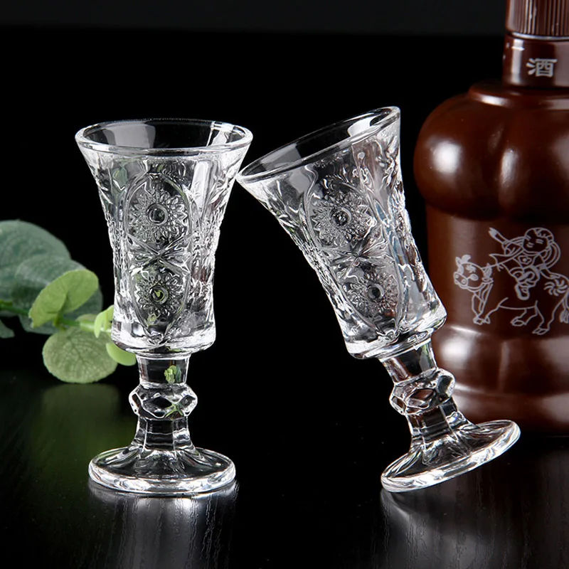 6 шт. x 34 мл/45 мл без свинца Европейский дизайн китайские старомодные очки для