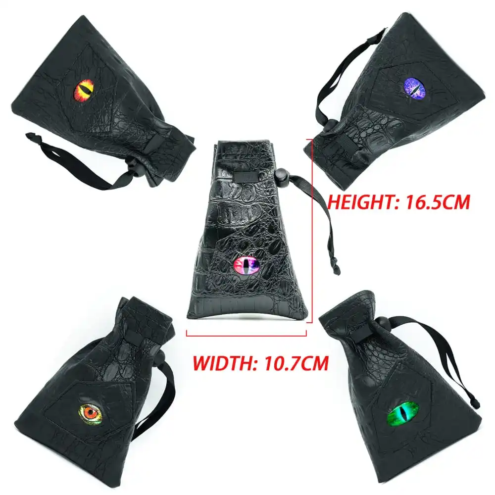 Полиуретановый кожаный чехол на шнурке сумка для хранения набор игральных