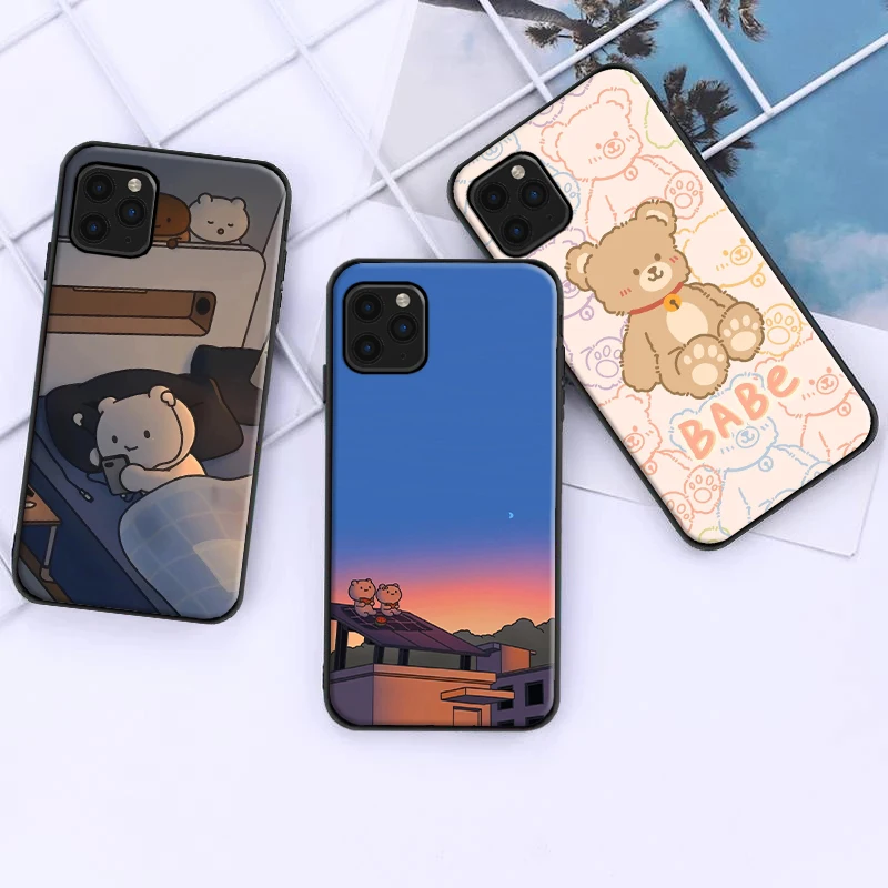 

Small Refreshing Simplicity Phone Case For iPhone 6 6S 7 8 Plus 11 12 13 Pro XS MAX 12 Mini X XR SE 2020 Funda BackCover Carcasa