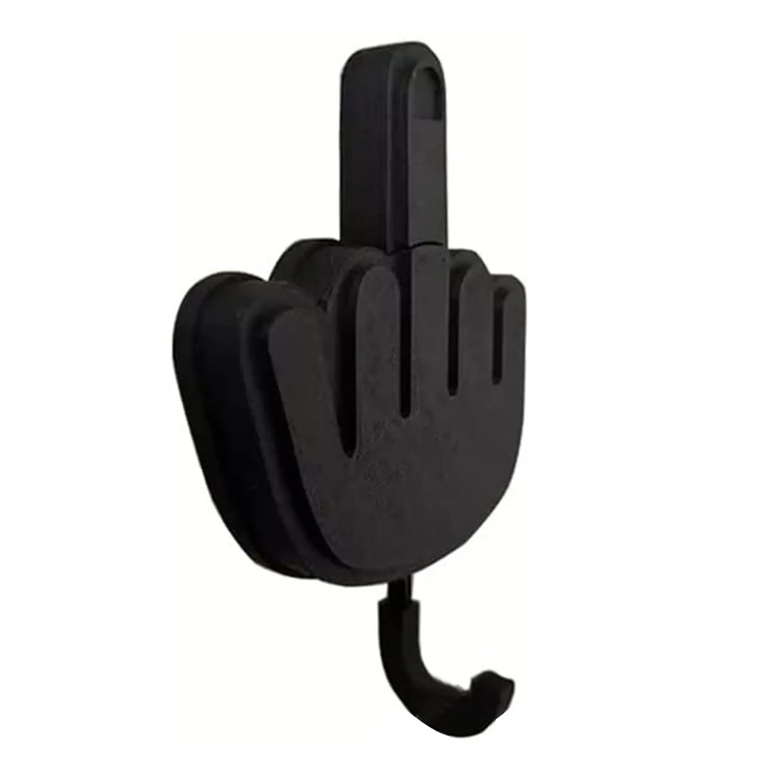 

Key Hooks For Wall Hook Personality Middle Finger Key Hanger Free Punch Wall Mounted Self-adhesive Hook For Small Objects