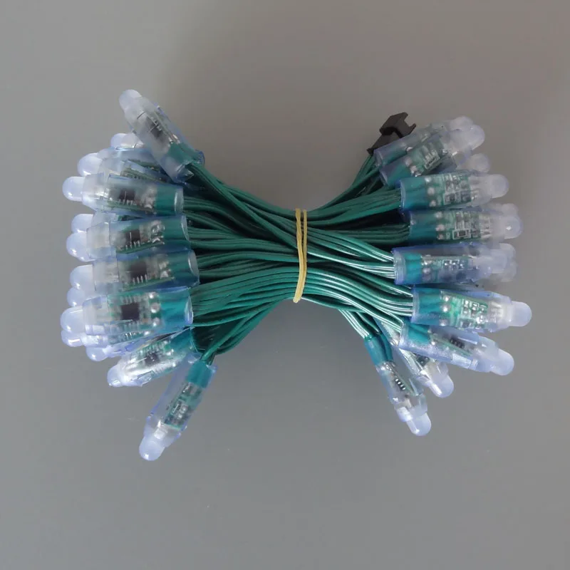 

5V 12V 18AWG Addressable LED Pixel WS2811 12mm Module RGB String Light Signboard Matrix Backlight TV Display Screen IP68 1000PCS