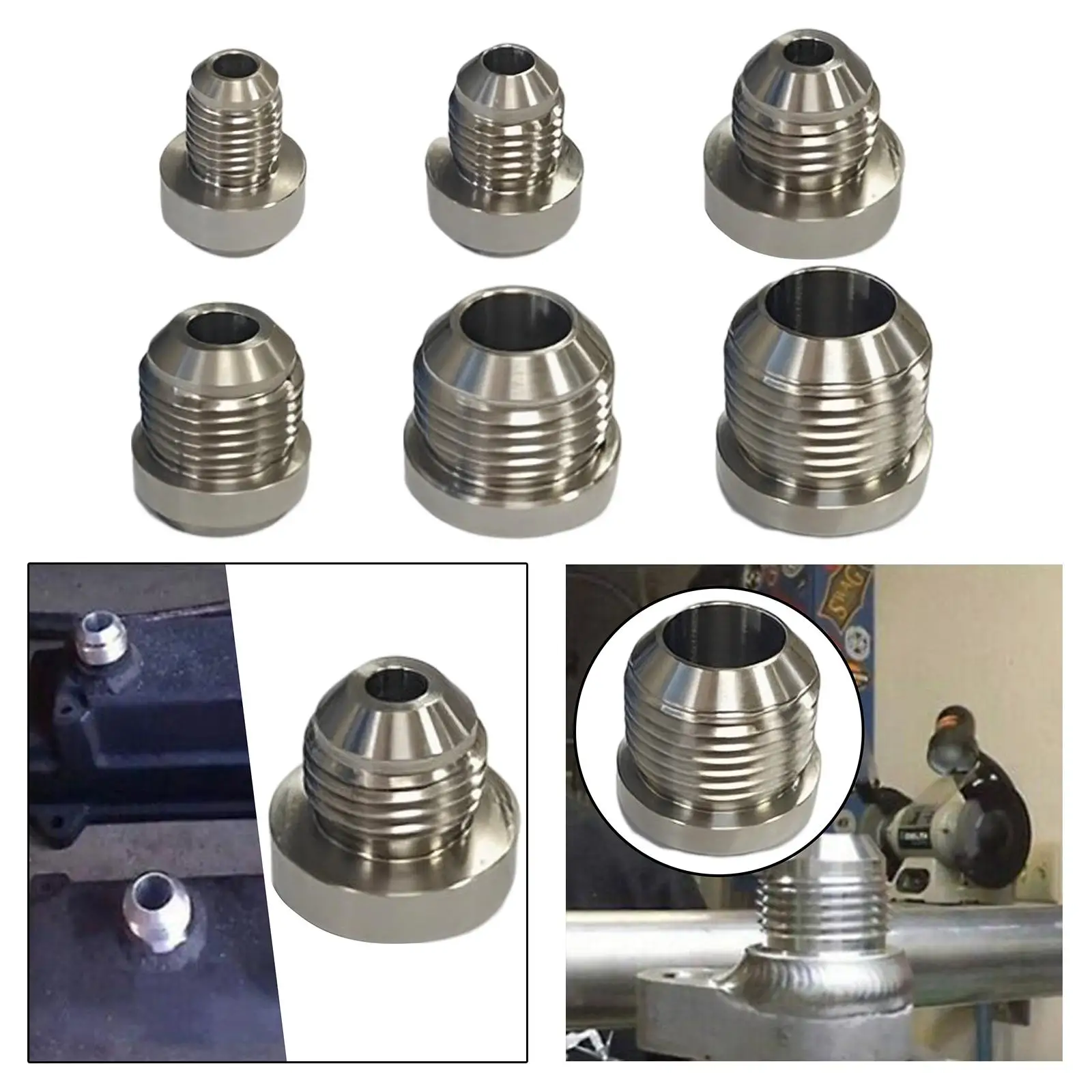 Нержавеющая сталь Мужская сварка на фитинге Ремонтные детали Топливная жидкость