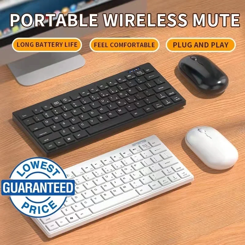 

Беспроводная клавиатура и мышь HSYK, набор для компьютера, Офисная игровая кнопка, беспроводная мышь и клавиатура