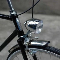 bike headlight 3 led retro bicycle head light waterproof 160 degree perspective strong body warning safety lamp riding accessory