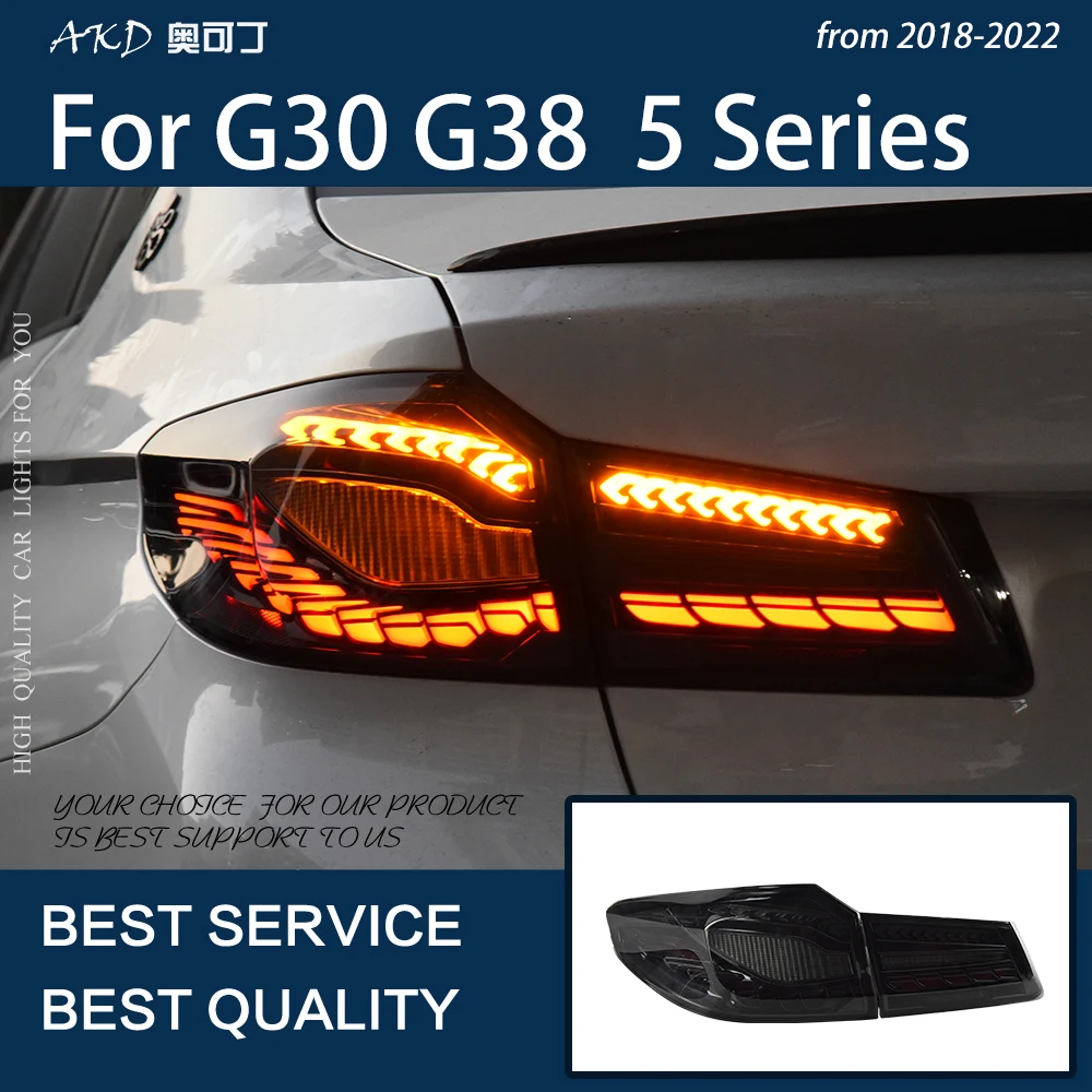 

Автомобильные фары для G30 G38 2018-2022, светодиодные задние фары M5 525i 530i 5 серии, противотуманные фары, динамический сигнал поворота, Реверсивный ...
