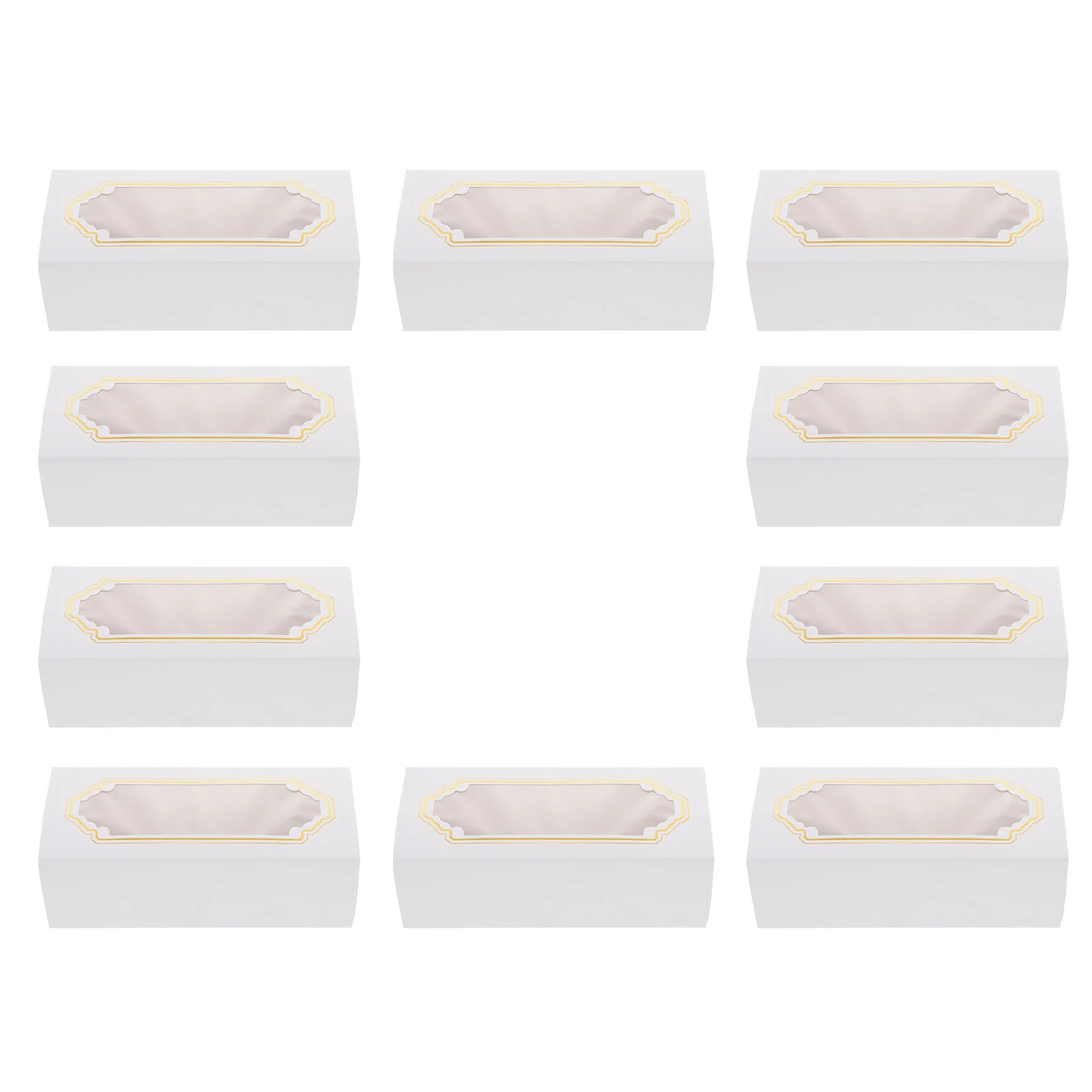 

Cake Box Packaging Container Roll Bakery White Casepacking Boxes Dessert Pastry Cardboard