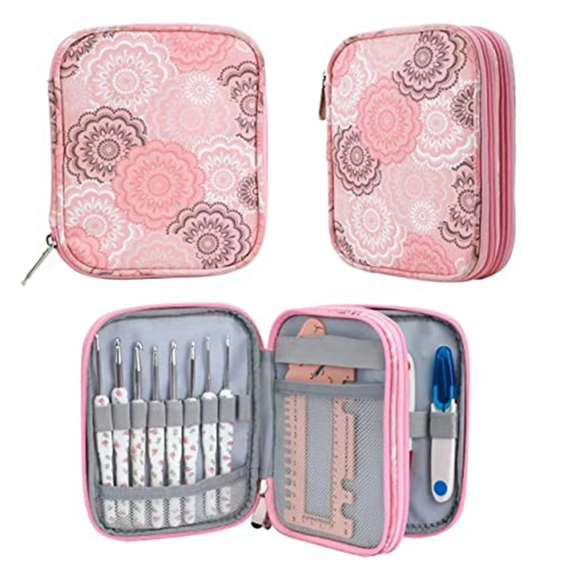 

1 PCS Crochet Needle Case Organizer Crochet Hook Case Only Crochet Hook Case (Bag Only)