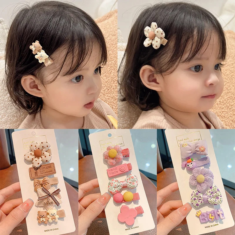 

Children Hairpin Fruit Hair Clips Baby Side Bangs Clip for Kawaii Girls Headdress Hair Accessories Baby Bows 10 PCS 2023 New