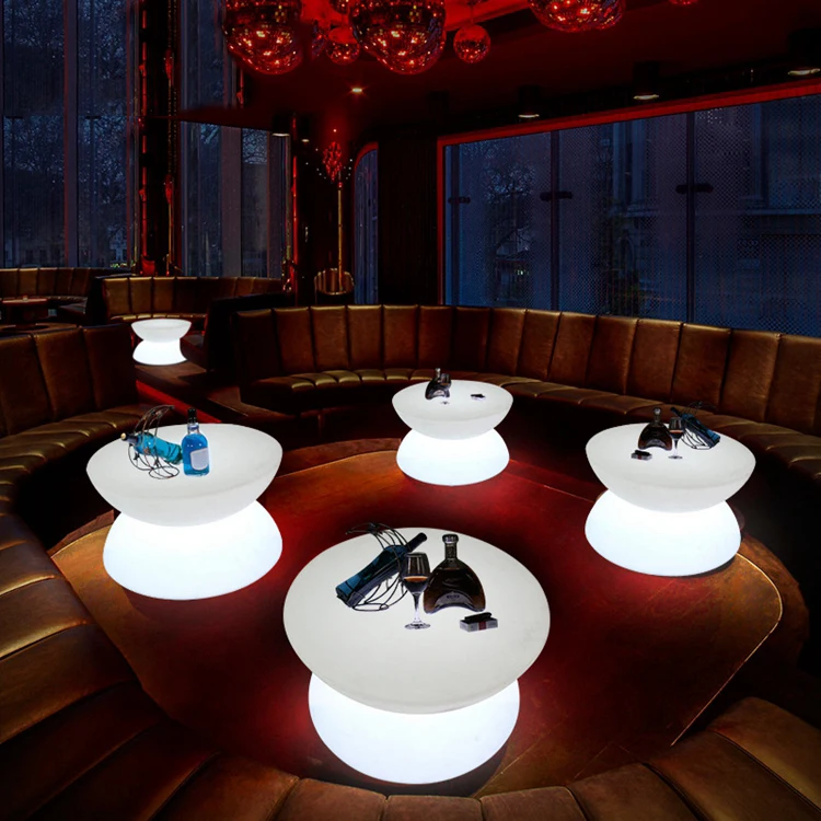 

Акция освещение кофейный столик креативный барный стол с дистанционным управлением 7 цветных ламп USB зарядка светящаяся мебель