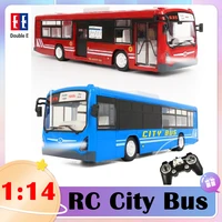 double e e635 rc car 6 channel remote control city bus one key start door open 2 4g high speed electric machine toys for boys