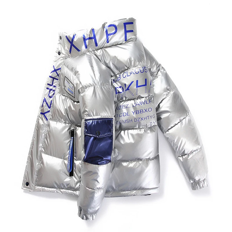 Cotton Jacket Men's Winter Down Jacket Men's Winter Jackets Men's Winter Coats Man Jacket Glossy Down Jacket Men Thicken Hoodies