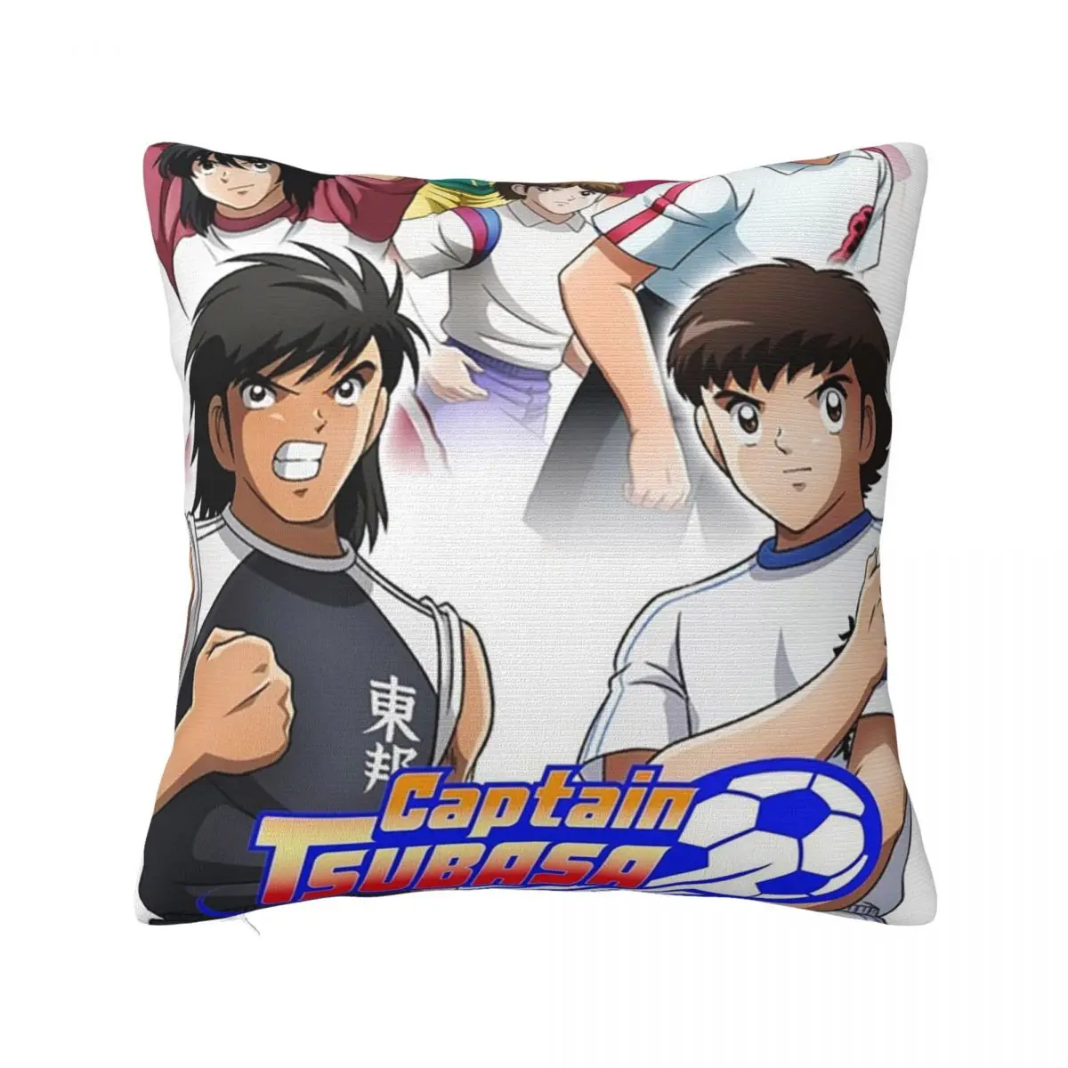 

Captain Tsubasa Anime Pillowcase Printed Polyester Cushion Cover cartoon young football player Pillow Case Cover Home 40X40cm