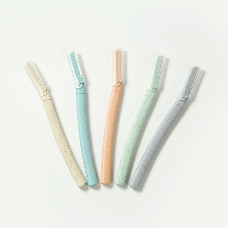 Триммер для бровей из пшеничной соломы триммер с прямой ручкой портативный