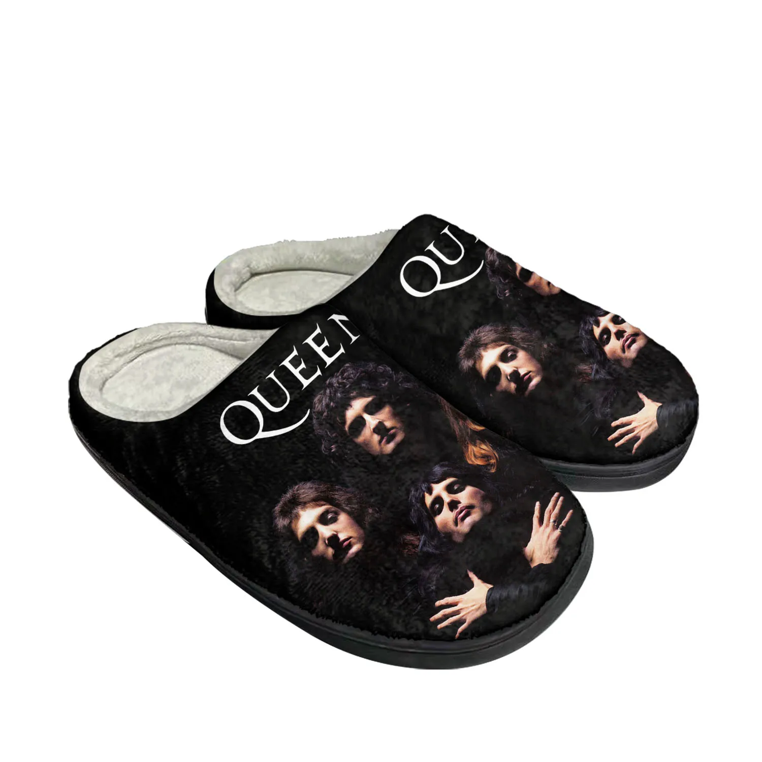 Queen Rock Band Fashion Home Cotton Custom Slippers Mens Womens Sandals Plush Bedroom Casual Keep Warm Shoes Thermal Slipper