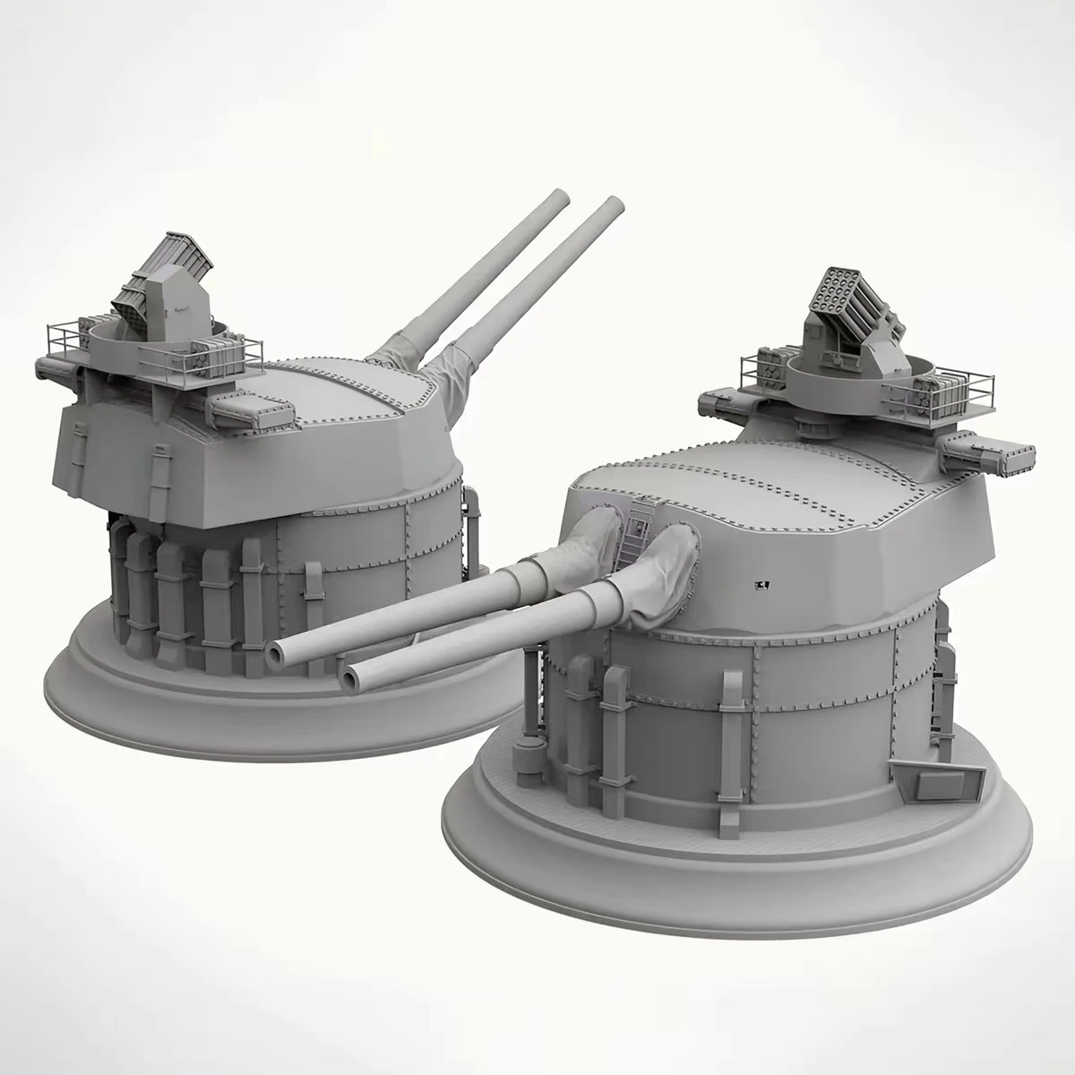 Фото Сборная модель TAKOM 5020 в масштабе 1/72: HMS Hood Mk1, 15-дюймовая (42-см) турель с основанием, двойная окраска №1