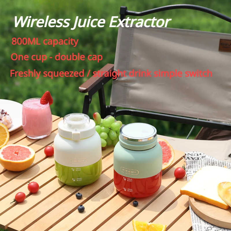 

Mini Portable Bottle Blender 800ML Mixers Juicer Cup Fresh Juice Extractor Electric Citrus Press Smoothie Fruit Lemon Squeezer