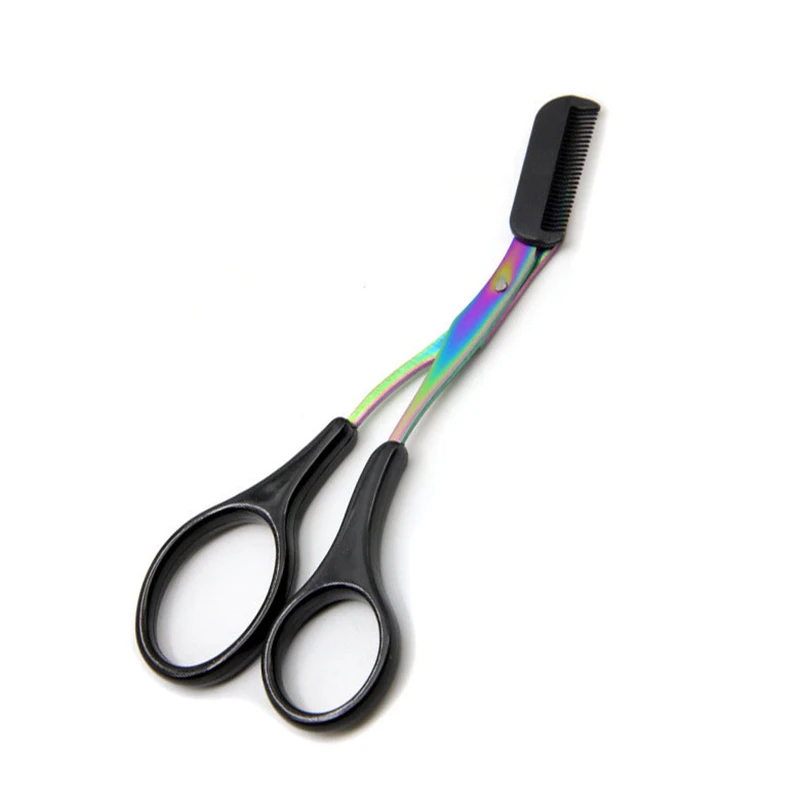 

Stainless Steel Eyebrow Trimmer Scissors Eyelash Hair Scissor Shaping Eye Brow Beauty Tool