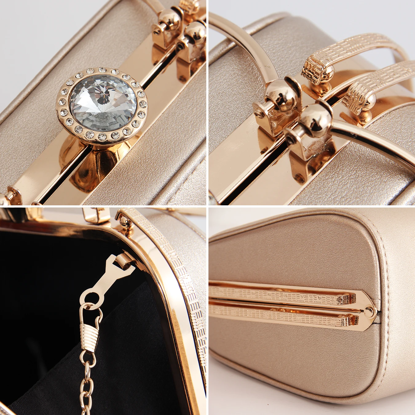 Женская элегантная однотонная вечерняя сумка модная из искусственной кожи