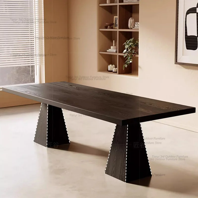 Современные деревянные обеденные столы кухонная роскошная столовая посуда