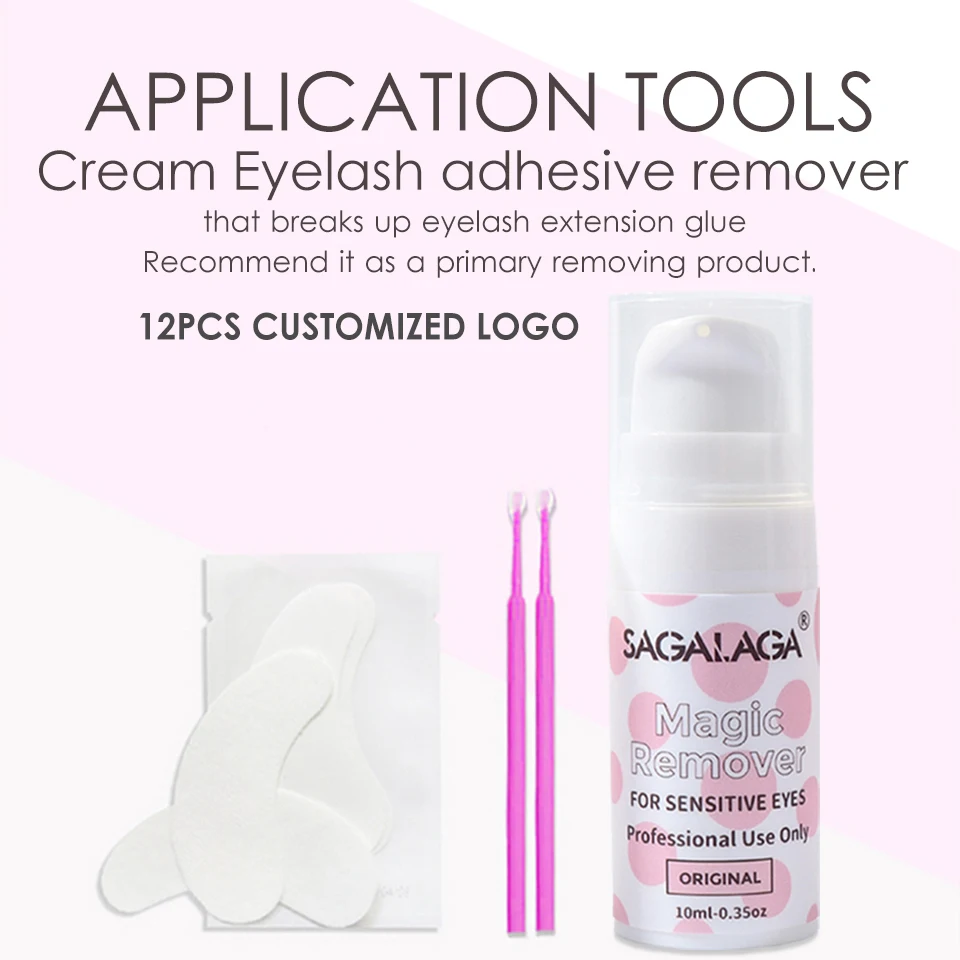 

15g Lash Cream Remover for Professional Eyelash Extensions Glue Dissolves Powerful Lash Remover Low Irritation Private Label