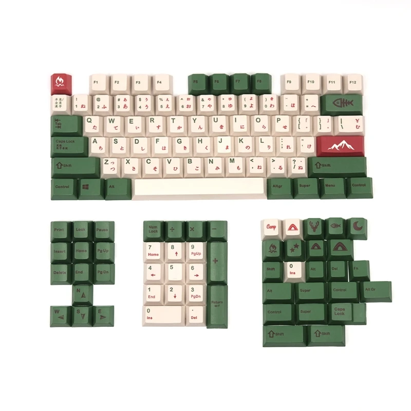 

127 Keys Set Cherry Profile Custom Keycaps PBT Dye Sublimation for Cherry MX