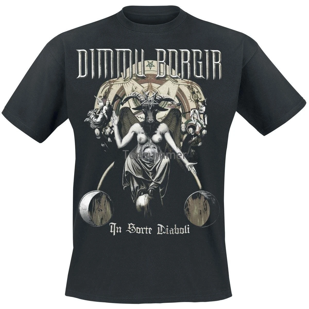 

New Fashion Brand Men Tshirts In Sorte Diaboli Dimmu Borgir T-Shirt Short Sleeve Graphic T-Shirt Printed T Shirt