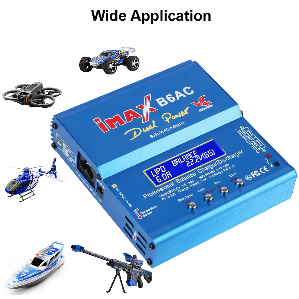 DC10-20V 6A для Li-Ion LiFe Nimh Nicd PB Lipo разрядник аккумулятора Imax B6AC интеллектуальное 80 Вт RC