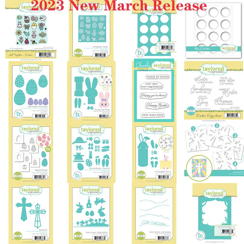 

Easter Egg Rabbit 2023 New March Release Metal Cutting Dies Stamps For Diy Scrapbook/photo Album Decor Embossed Paper Cards