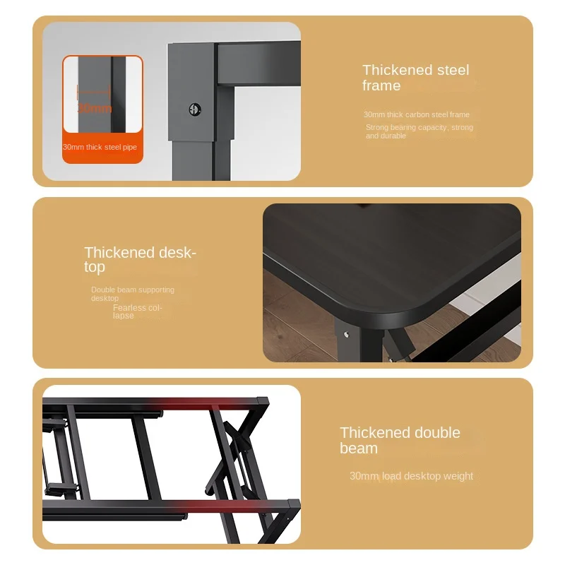 Складной компьютерный стол не требуется установка для офиса дома студента учебы