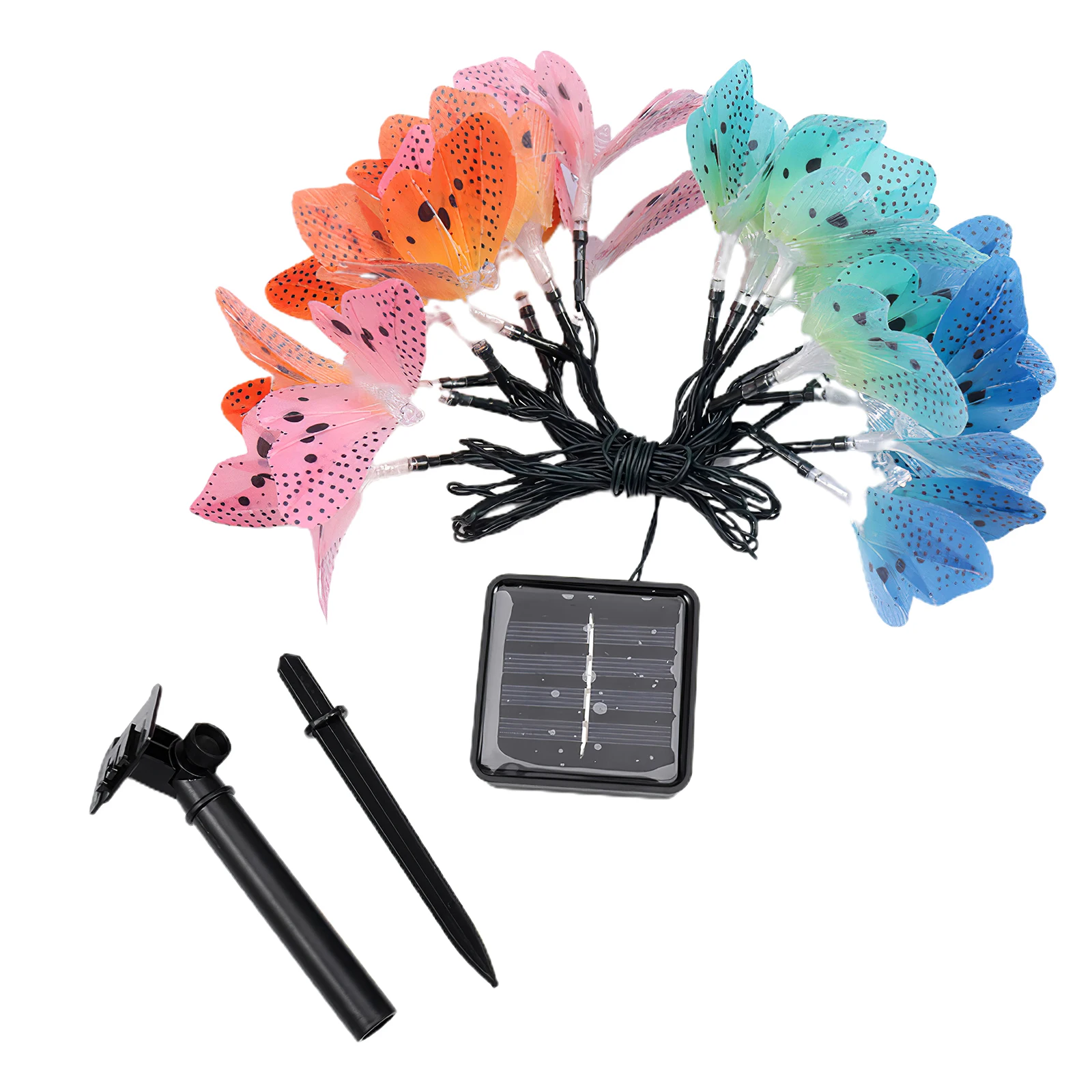 

LED Fiber Optic Solar Waterproof String Light With Intelligent Photosensitive Function Anti-Oxidation Christmas Light String