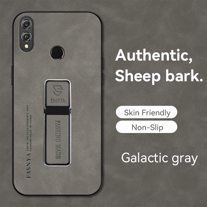 Жесткая Противоударная задняя крышка для телефона из искусственной кожи Honor 8X