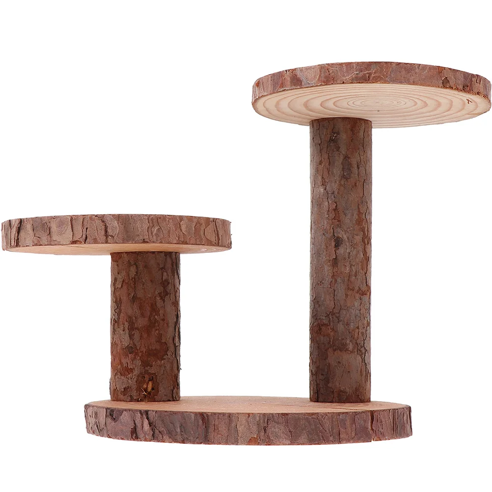 

Stand Display Holder Wood Cupcake Plate Shelf Cake Party Fruits Buffet Tray Serving Babyfloor Pot Succulentsflower Rustic