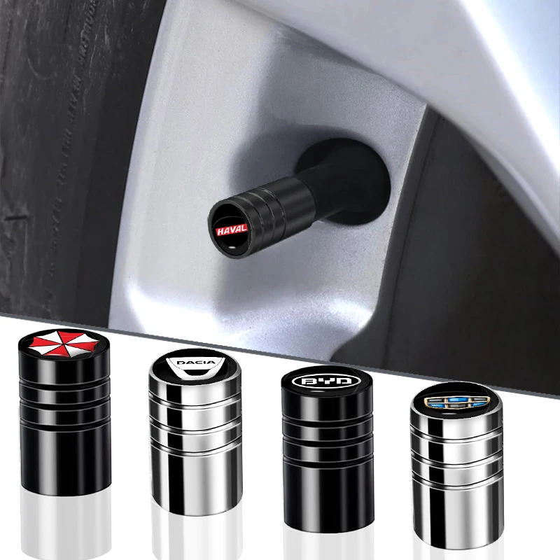

4pcs Car Tire Valve Stem Cap Round Valve Dust Cap for Dodge Journey Ram 2500 Charger Caliber Challenger Dakota 2021 Accessories