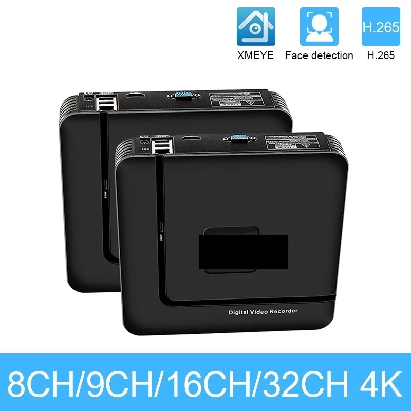 

New. H.265 CCTV NVR 8CH 9CH 16CH 32CH For 5MP 4K IP Camera Support Face Detection Video DVR Recorder Security System Onvif XMEYE
