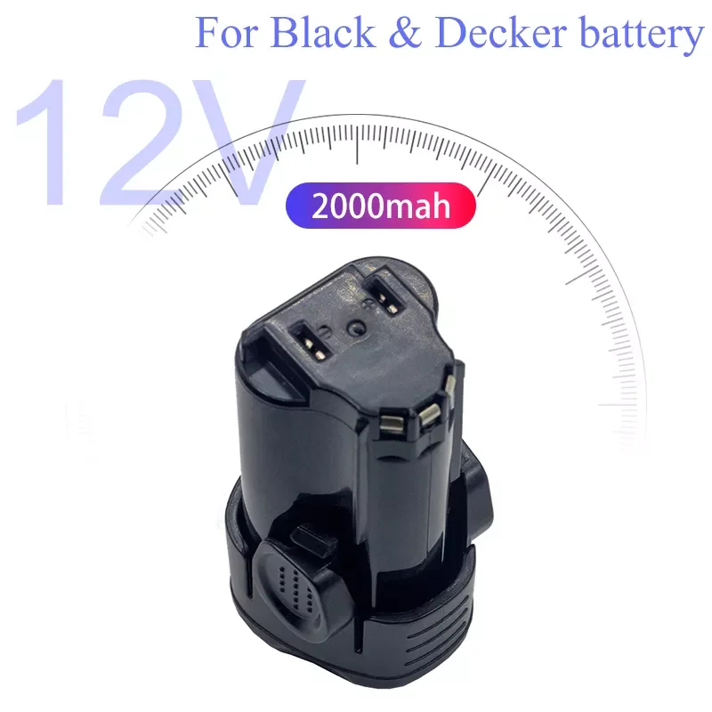 

2Ah 12V LBXR12 LB12 Lithium Rechargeable Replacement Battery for Black & Decker LBX12 BL1510 BL1310 BL1110 Power Tools Batte