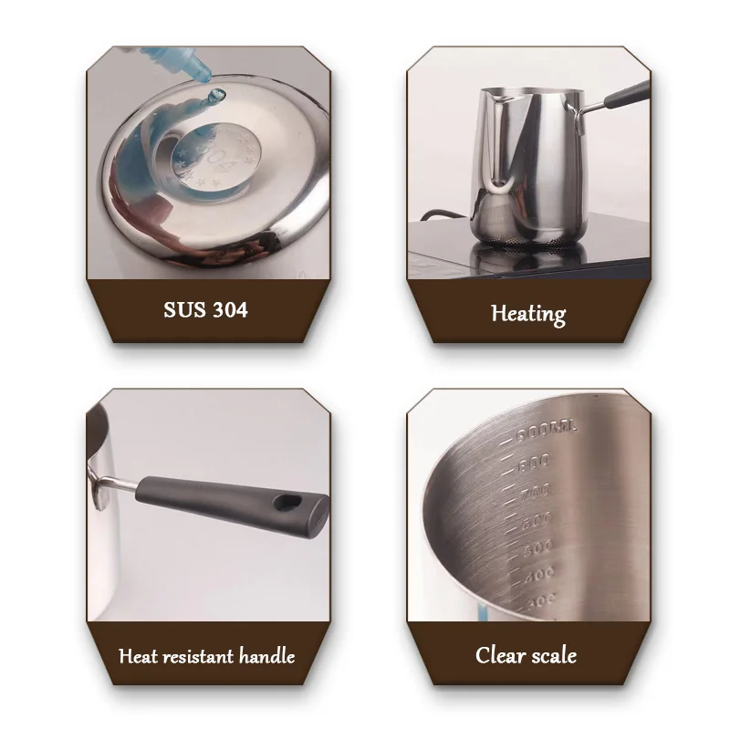 long handle coffee pot kettle teapot coffeeware milk glass table container kitchen appliances home stainless steel pots free global shipping