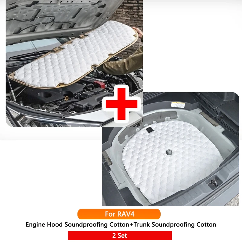 

Капот автомобиля, звукоизоляционный хлопковый двигатель, звукоизоляционный оригинальный звукоизоляционный чехол для Toyota RAV4 Sienna Highlander Crown Kluger