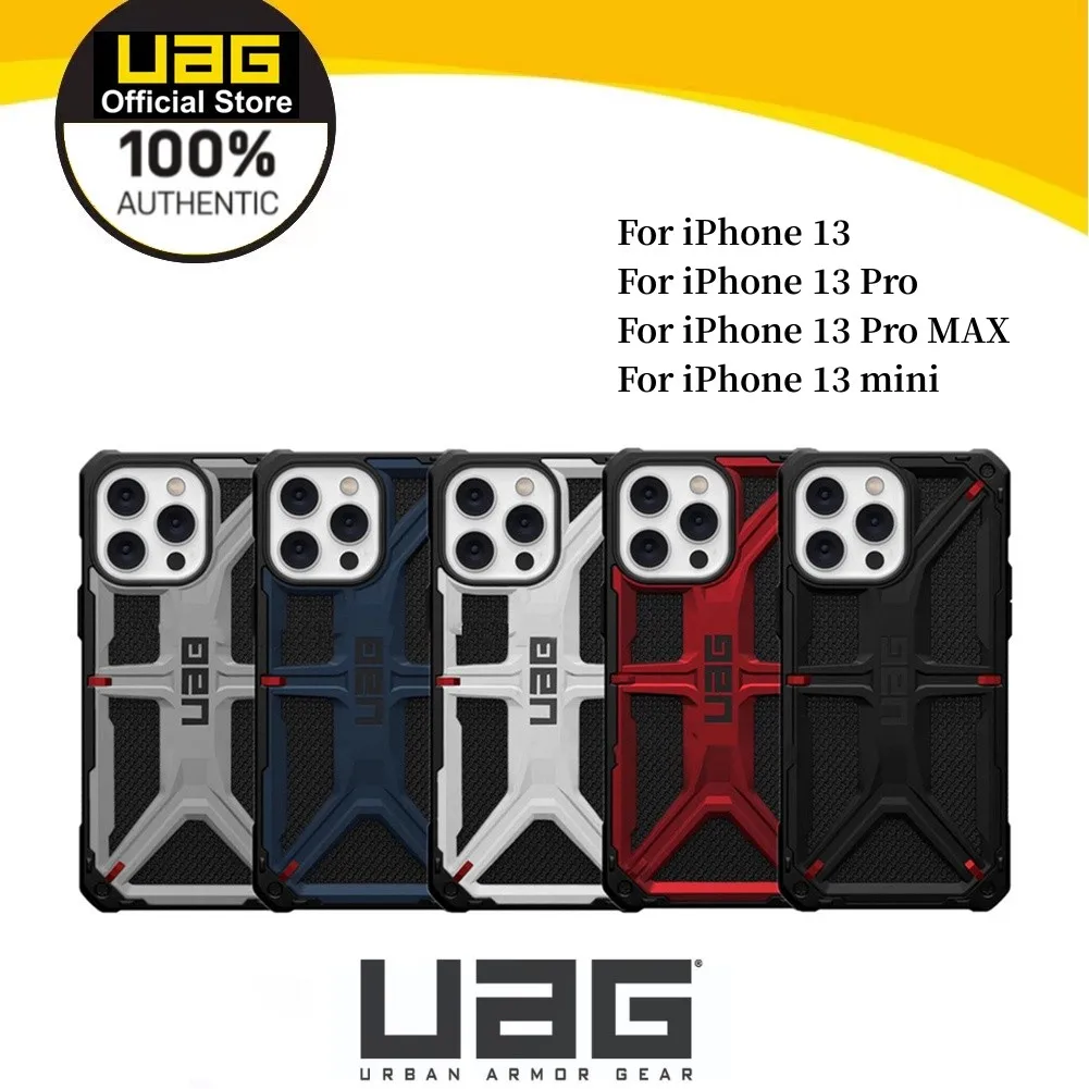 

Original UAG Urban Armor Gear Monarch CARBON FIBER for iPhone 13 Pro Max Rugged Case for iPhone 13 mini/13/ 13 Pro phone Case