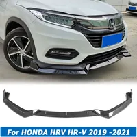 3PCS Front Bumper Lip Spoiler Side Spliiter Cover Body Kit Gaurds Deflector For HONDA HRV HR-V 2019 2020 2021 Car Accessories
