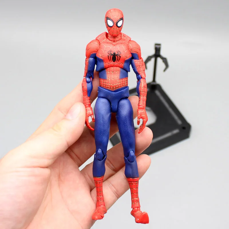 Marvel Legends Sentinel Sv Action Figuras Spider-man Into The Spider-verse Miles Morales Peni Figure Joint Doll Toy images - 6