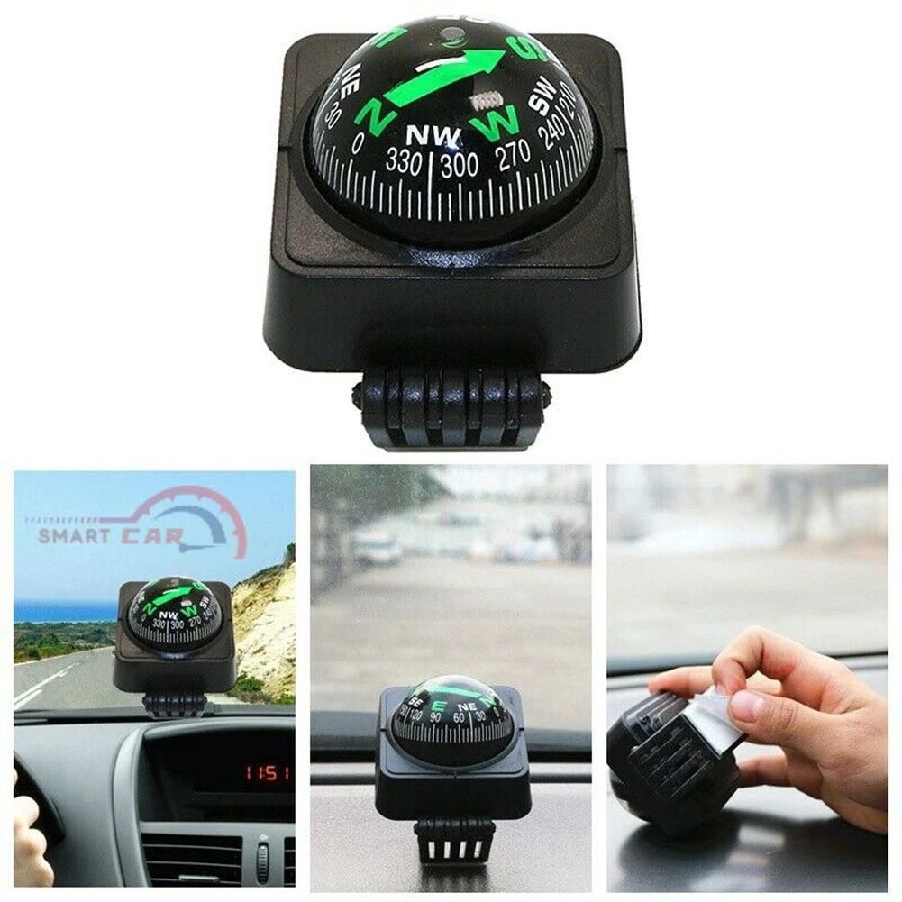 

Wear Resistant Practical Dashboard Pointing Guide Hiking Accurate Adjustable Navigation Ball Shaped Car Mounted Cycling