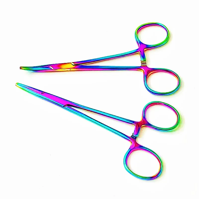 2PCS Pet ear tweezers professional stainless steel cat and dog ear hair removal clip hemostatic clip