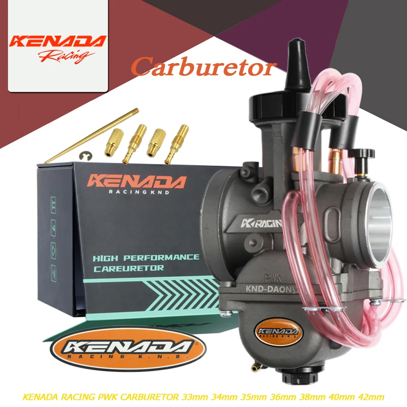 

KENADA RACING Мотоцикл 33 35 34 36 38 40 42 мм Универсальный карбюратор для Keihin PWK карбюратор Скутеры ATV с Power Jet Dirt Bike