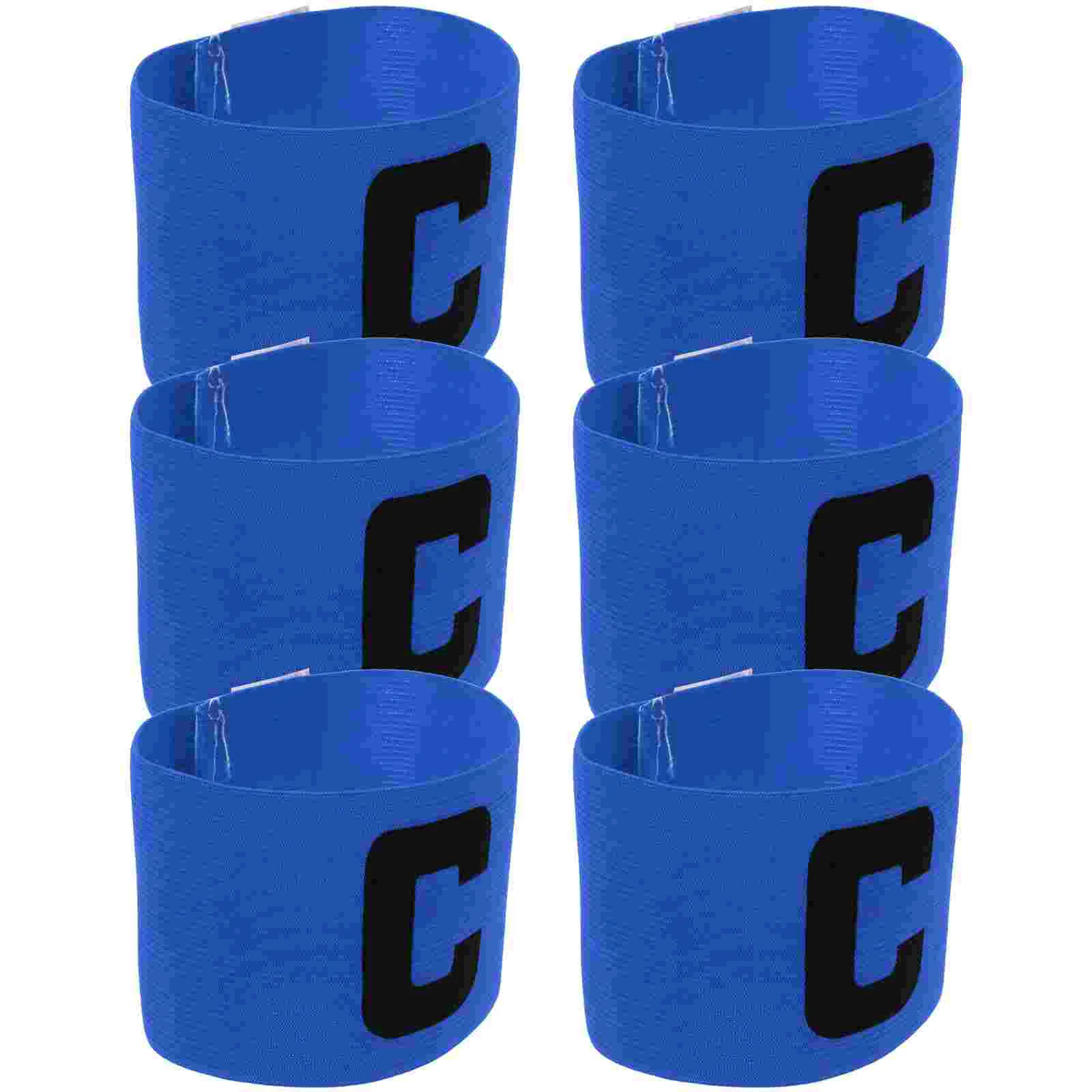 

6 Pcs Footballs Armband Team Leaders Sign Outdoor Captain Nylon Sports Armbands